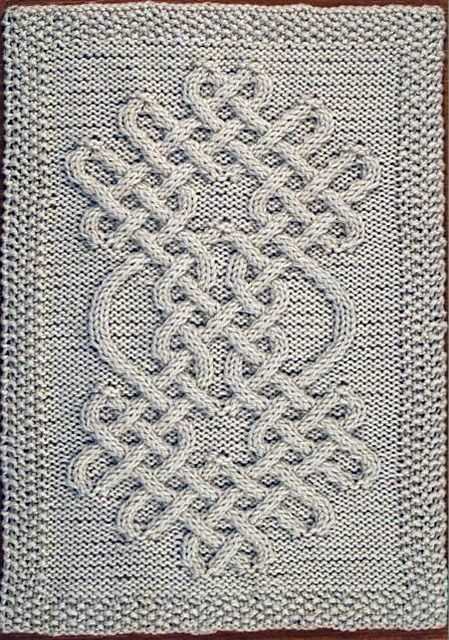 Free Knitting Pattern For A Celtic Knot Looped Scarf