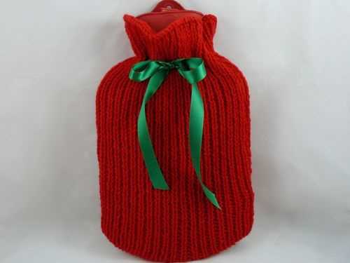 Cozy Up With This Free Knitted Hot Water Bottle Cover Pattern